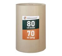 BB-Verpackungen Rouleau de carton ondulé 80 cm x 70 m Gris