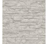 BB51154-Briques Et Plus Panneau Maçonnerie Argent Gris Galerie Papier Peint