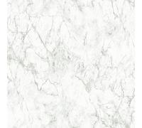 BB51164-Briques Et Plus Papier Peint Effet Marbre Pierre Grise Argentée Galerie