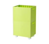 Bbajszx Boîte de rangement en plastique solide avec roulettes pratiques, panier de rangement mobile pour un déplacement simple et un usage domestique flexible, organisation de la maison