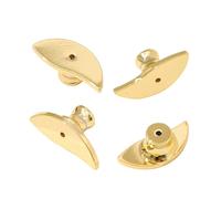 Bbajszx Boucles d ' Oreilles à Verrouillage élégant, 4 Paquets, en Forme de Lune, Accessoires de Bijoux, Bouchons de Remplacement, Boosters de Boucles d ' Oreilles, Supports de fête
