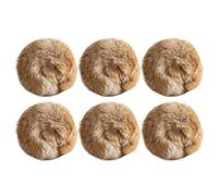 Bbajszx Boule de Poils de Lapin à Fourrure, Jouet à mâcher pour Chat, améliore l ' Humeur en Toute sécurité, pour Chaton en Peluche, Exercice de Mastication froissé en Forme de Fourrure