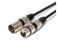 Bbajszx Câble professionnel XLR, Black 3M