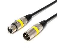 Bbajszx Câble professionnel XLR, Yellow 5M