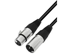 Bbajszx Câble XLR mâle femelle 3 broches, Mal to female 1.5M