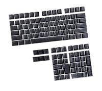 Bbajszx Capuchons de Touches 112/117 Touches, Texture Semblable Carbone et Conception rétroéclairée imprimée sur Le côté, Profil Original pour Clavier de Jeu rétroéclairé