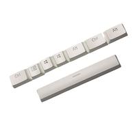 Bbajszx Capuchons de Touches de Barre d ' Espace 6.0U ABS, White | ABS rétroéclairé, 8 touches brillantes, touches spéciales de la rangée inférieure pour clavier, et blanc, jeu