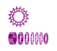 Bbajszx Cassettes à Vitesse Unique avec entretoises, Purple 16T