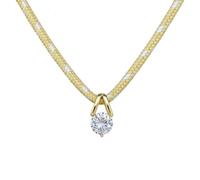 Bbajszx Collier avec pendentif en pierre d ' accent transparent, cordon tressé, bijoux légers pour un quotidien, sorties décontractées, looks de trajet