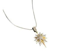 Bbajszx Collier de déclaration de tournesols unique, pendentif floral audacieux, chaîne en acier, longueur réglable de 45 à 50 cm, pendentif de fleur traditionnel