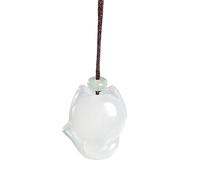 Bbajszx Collier pendentif en calcédoine naturelle raffinée, chaîne de cou élégante en pierre naturelle, accessoires quotidiens, bijoux spirituels