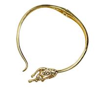 Bbajszx Collier ras du cou avec accent léopard Chaîne de cou en alliage pour Ensemble de déguisement quotidien Collier ouvert audacieux Collier léopard Bijoux avec détail animal Manchette