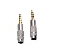 Bbajszx Connecteur de son de remplacement plaqué or robuste, 2 pièces, pour Application sur scène, accessoires de Transmission du son ergonomique, lien HiFi