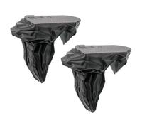 Bbajszx Décor de Plate-Forme de Roche d ' Aquarium pour Mur en Verre, étagère montée en PETG Recherche de Grotte, crevettes, étagère Murale d ' Exposition d ' Animaux de Compagnie, B