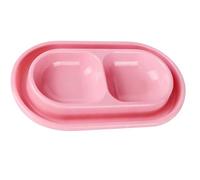 Bbajszx Double Plat Moderne pour Nourriture et Eau, Alimentation simultanée, Fourmis amicales, Protection des Chats Modernes