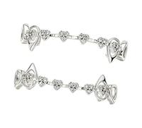 Bbajszx Ensemble de bijoux de bouche avec de vampire, accessoire supérieur et inférieur en alliage avec maillons en forme de cœur pour tenue de festival en forme de de vampire