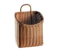 Bbajszx Étagère Murale Moderne en Plastique tissée à la Main avec Charme Rustique pour Espace Portable Panier de Mode Flexible