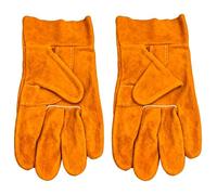 Bbajszx Gants de manipulation en cuir de vache résistant à la Protections étendues de l ' avant-bras Résistant à l ' abrasion pour les opérations de meulage de soudage Gants de travail de protection