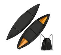 Bbajszx Housse de Protection pour Kayak pour Les pagayeurs et Les propriétaires de Bateaux, Housse de Rangement en PVC avec Sangles à Boucle, extrémités de Cordon et de Transport, Coque de Rangement