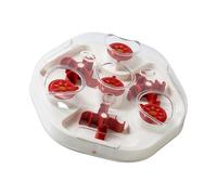 Bbajszx Jouet gastronomique engageant pour Chat avec défi réglable et Cadre Robuste pour Un Plaisir Permanent Jouet Distributeur de friandises en Deux étapes