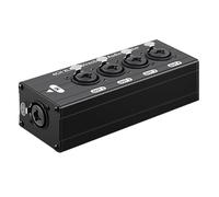 Bbajszx Le séparateur de Musique XLR / 6, 35 mm Compact à 1 entrée et 4 Sorties Assure Une Transmission Claire pour Les systèmes Professionnels Distributeur d ' Indication sonore