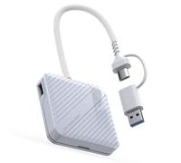 Bbajszx Lecteur de Carte Universel avec Double Port USB C et USB a pour Ordinateurs Portables, Smartphones et tablettes, Lecteur de Carte Rapide