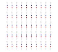 Bbajszx Lot de 50 Tees de Golf Peints Multicolores, légers et Stables, pour extérieur et intérieur, Forte adhérence pour différents Niveaux de compétence, Accessoires de Chemise