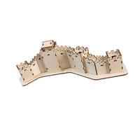 Bbajszx Modèle de bâtiment d ' Architecture en Bois avec détail de de guet de la Muraille, attrait de décoration de Bureau, d ' étagère d ' étude et Utilisation Artisanale de Passe-Temps, modèle