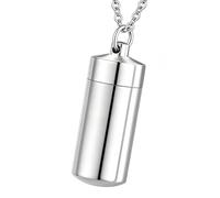 Bbajszx Pendentif d ' urne commémorative pour Animaux de Compagnie, conteneur de Cendres de Cercueil commémoratif, médaillon de mémoire cylindrique, Souvenir Quotidien