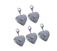 Bbajszx Pendentif en forme de cœur poli à la mode, cadre Photo en acier inoxydable, accessoires de charme pour usage quotidien, collier pendentif d ' amour