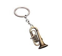 Bbajszx Petit Porte-clés en Forme de Saxophone, Construction en métal de qualité, Excellent pour Un ami, Porte-clés de Saxophone, Pendentif de, Porte-clés d ' Instrument de Musique, Pendentif de,