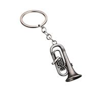 Bbajszx Petit Porte-clés en Forme de Saxophone, Construction en métal de qualité, Excellent pour Un ami, Porte-clés de Saxophone, Pendentif de, Porte-clés d ' Instrument de Musique, Pendentif de,