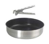 Bbajszx Pinces de Cuisson avec Pointe dentelée Pinces ergonomiques pour poêle à Barbecue avec Dents antidérapantes pour appareils de Voyage compacts Bol de Cuisine Poêle à Vaisselle Clip Anti-brûlure