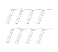 Bbajszx Présentoir de Porte-Cartes de de règle de Mahjong de Table avec incliné, Vue de référence Facile pour Les Cours de Groupe en intérieur, White 8PCS