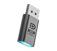 Bbajszx Prise de Moniteur sans tête DisplayPort pour Stations de débogage, émulateur d ' Affichage virtuel 4K, Construction en Aluminium, Aide Flux de Travail de Bureau à Distance sans Pilote