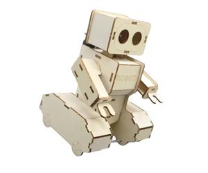 Bbajszx Robot éducatif programmable en Bois avec capteurs sonores à Commande vocale pour améliorer la pensée logique chez Les étudiants Robot activé par la Voix