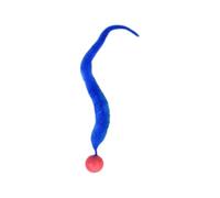 BBASILIYSD Jouets interactifs chatouilles colorés rebondissant jouant pour animal domestique Jouets d'intérieur Balle en peluche B Queue avec balle de taquinerie P5Z7