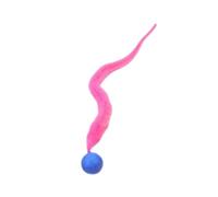 BBASILIYSD Jouets interactifs chatouilles colorés rebondissants avec balle de morsure jouant à la balle T en peluche Teasing P2P4 pour animal domestique d'intérieur