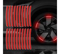 BBASILIYSD Lot de 20 autocollants réfléchissants, autocollants réfléchissants pour roue, conduite de nuit, autocollants réfléchissants réfléchissants, imperméables