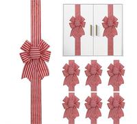 BBASILIYSD Lot de 6 grands nœuds de ruban de Saint-Valentin pour porte de Saint-Valentin, décoration pour cheminée, fête, cuisine, cadeaux, décoration d'intérieur