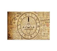 BBAUER Gravity Falls - Poster vintage décoratif sur toile - Poster mural moderne pour chambre à coucher (50 x 75 cm)