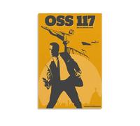 BBAUER OSS 117 Poster décoratif sur toile Motif Cairo Den of Spies 20 x 30 cm