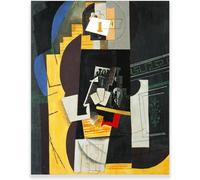 BBAUER Pablo Picasso Joueur de cartes affiche Pablo Picasso Wall Art Peinture abstraite sur toile Pablo Picasso imprime pour la décoration d’intérieur moderne photo 40x60cm sans cadre