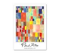 BBAUER Paul Klee Affiche d’exposition Surréalisme Abstrait Toile Peinture Art Mur Moderne Paul Klee Imprime Pour Salon Décor Photos 50x70cm Sans Cadre