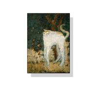 BBAUER Pierre Bonnard Poster Pierre Bonnard Le Chat Blanc Toile Murale Art Exposition Tirages Peinture Abstraite Photo Pour La Décoration D’intérieur 50x70cmx1 Sans Cadre