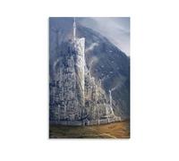BBAUER Poster décoratif sur toile Minas Tirith - Le Hobbit - Le Seigneur des Anneaux - 60 x 90 cm