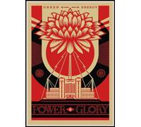BBAUER Shepard Fairey affiche rue rétro abstrait Wall Art Shepard Fairey imprime Shepard Fairey peinture sur toile pour la décoration d’intérieur photo 50x70cmx1 sans cadre