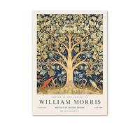 BBAUER William Morris affiches arbre feuille fleur toile peinture botanique Wall Art William Morris imprime des photos murales pour la décoration d’intérieur 50x70cm sans cadre
