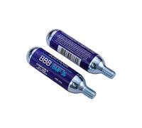 BBB Aria Co2 AIRTANKS (2 pz) Cartouches Mixte, Argenté/Bleu, Taille Unique