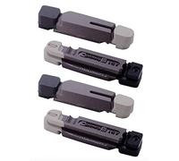 BBB BBB BBB CarbStop Patins de Freins Haute Performance compatibles avec BBB CrossStop, BBB TechStop, Shimano, SRAM et Campagnolo 2 Paires (4 au Total), BBS-29 M Tricolore